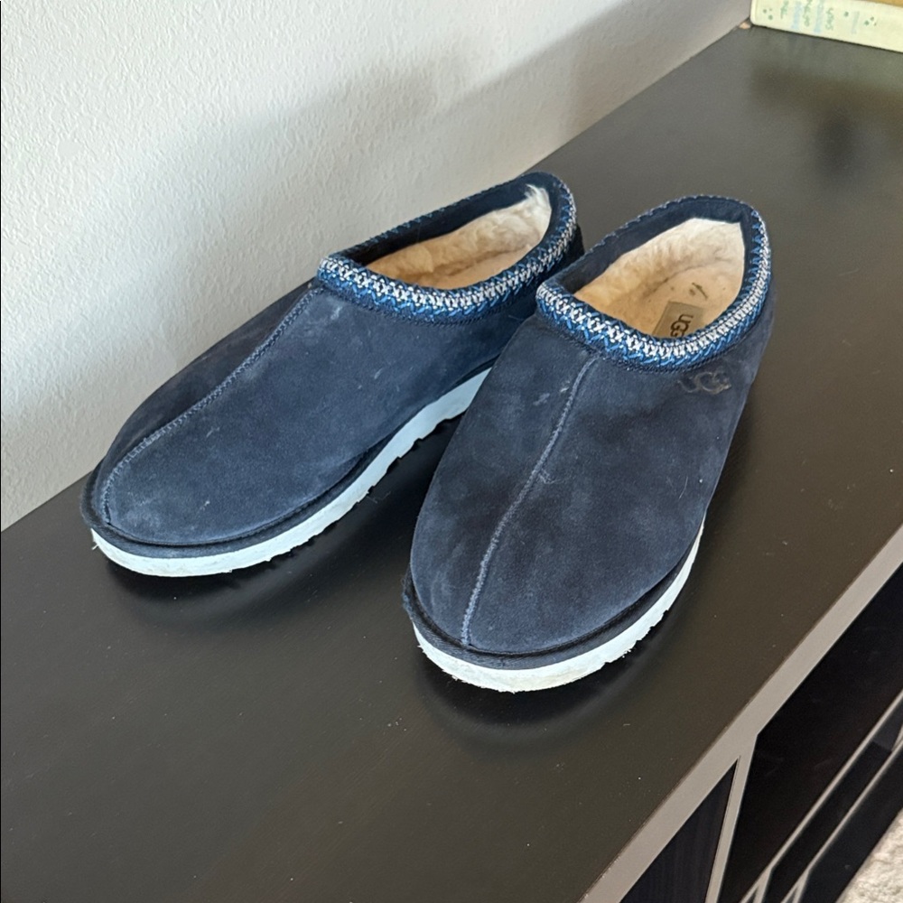 UGG Navy Suede Men's Slip-Ons